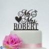 Diamond Wedding Cake Topper MR MRS Last name and date