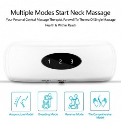 Electric Neck Massager  Pulse Back 6 Modes Power Control Far Infrared Heating Pain Relief Tool Health Care Re