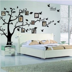 Family Wall Black 3D Photo Tree PVC Wall DecalsAdhesive Stickers Mural Art Home Decor 200250Cm7999in