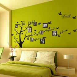 Family Wall Black 3D Photo Tree PVC Wall DecalsAdhesive Stickers Mural Art Home Decor 200250Cm7999in